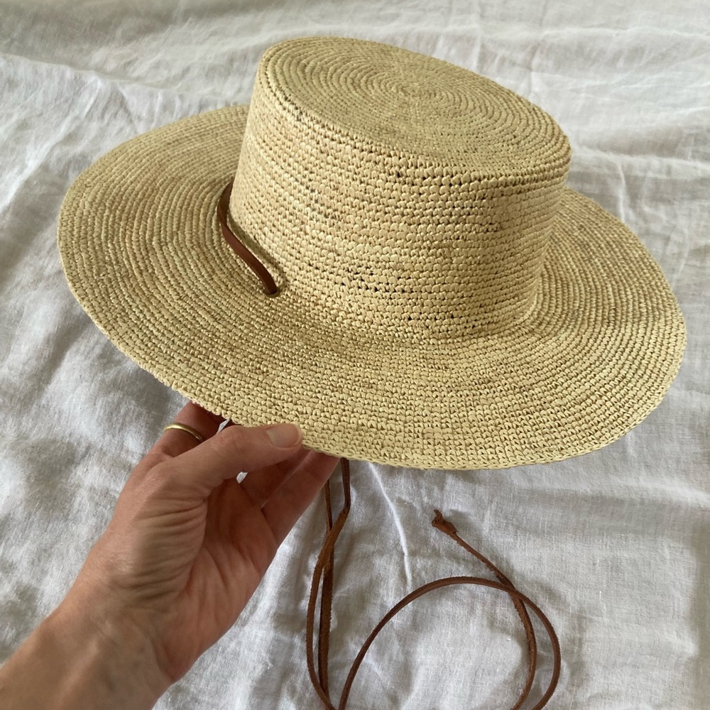 Made by Minga Straw Boater Hat